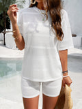 Dili Vacation Leisure Wind Collar Loose Top Suit Women's Clothing 2025 Spring And Summer