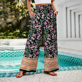 Dili Women's Clothing 2025 Spring And Summer Temperament Casual People Cotton Print To Hit The Legs Of Long Pants