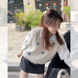 French Gray Knitted Sleeveless Shoulder Vest Woman Early Autumn Wearing Short Sweater Waistcoat Outside