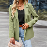 Short-Sleeved Casual Small Suit 2025 Winter Coat Professional Dress Dress Women's Suit Splicing Design