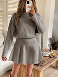 Dili Casual Holiday Sweater Long-Sleeved Short Dress Dress Women's Dress 2025 Autumn And Winter