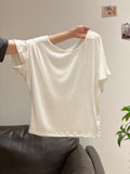 Pure Desire Unique High-End Chic Short-Sleeved T-Shirt 2026 Summer New Super Fire Age Loose Thin Top