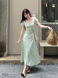 Fang Collar Dress Women's Summer 2026 New Style Of The Style Of The French Style Of The Butt Dress