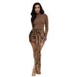 2025 Women's Autumn And Winter New Height Tie Splicing Slirt Mini Casual Suit Short Skirt Girl
