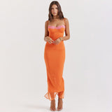 Women's Summer New Long Dress Lace Lace Wrapping Skirt Dress Sexy Holiday Style Dress Woman
