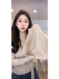 Andy Knitted Knitted Bottom Women's Sweater With A New Design Of Women's Autumn And Winter Feeling Lanky Sleeve Top