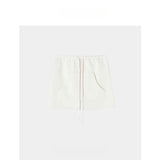 New Sports Tennis Wearing Hooded White Casual Pocket Skirt Set