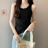 Anti-Walking Low-Necked Small Sling Vest Women Wear 2026 Summer New Sleeveless Thick Bottom Cloth