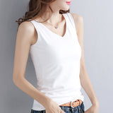 French Chic Cotton Black Vest Lady Suit With Small Slings Summer Sleeveless Tops Wearing Bottom Shirt