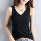 French Chic Cotton Black Vest Lady Suit With Small Slings Summer Sleeveless Tops Wearing Bottom Shirt