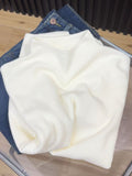 Milk Fufu Soft-Creator Half-High Knitted Bottoming Women In Autumn And Winter Can Wear Loose Small Collar Sweater Top
