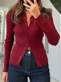 Dili Casual Simple Solid Long-Sleeved Shirt Wool Women's Clothing 2025 Autumn And Winter