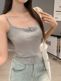 Spice Lace Splicing With Chest Cushions Of The Beauty Back Sling Woman 2026 Summer New Commute Wearing A Solid Inside Cloth