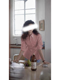 Spring New Waist Two Wear Three Open Three-Dimensional Cut Intellectual Style Shirt Top