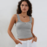 Y2K Women's New Pure Mb Sling Belt Vest With Lace Slimming Top Hottie Summer