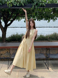 French Small Sleeveless Sleeveless Dress Women's Summer 2026 New Loose Waist Thin Seaside Holiday Dress