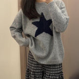 Dili Vacation Round Collar Simple Long-Sleeved Wool Knitting Sweater Women's 2025 Autumn And Winter