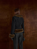 Autumn And Winter Fashionable Temperament Elegant Hair Collar To Receive Lumbar Fur Coat 2025 Women's New