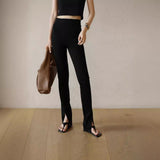 Long-Legged Shen Device When The Trendy Thin Side Open Delicate Soft Gentle Soft Soft Soft Trousers Woman