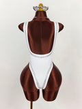 New Solid-Colored Body-Playing Swimsuit Holiday Bottom Jumpsuit Jumpsuit Women's Clothing