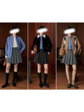 Spring And Summer New Seoul Academy Deconstruction Cold Pressure Fixed Type A Short Version Of The TR Twill Skirt Trousers Woman