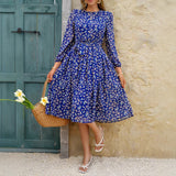 Dili Vacation Leisure Wind And Breeze Breeze Tied Belt To Close The Waist Dress Woman 2025 Spring And Summer
