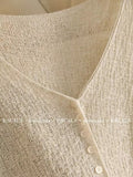 Light Luxury High-End Hooded Silk Flax Lint Hollow Thin Sun Shawl Summer Cardigan Short Coat Knitted Shirt Girl