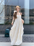 French Gentle Wind And Wind Hanging Back Neck Dress Fairy Super Fairy Summer High Sexy Beach Beach Dress