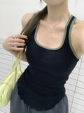 Pure Desire To Fight The Collar Collar Collar Collar Without Sleeve Slings Outside Wearing A Vest 2026 Summer Wood Ear Hot Girl Small Top