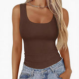 Women's Long Sleeve 2025 Autumn Word Collar Basic T-Shirt Casual Rib Knitted Corrugated Tribs