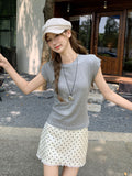 White Simple Casual Round-Neck Short-Sleeved T-Shirt 2026 Summer New Super-Look Beautiful Beautiful Top