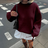 Dili Leisure Vacation Weaving Long Sleeve T-Shirt Sweater Women's Winter 2025