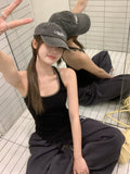 Pure Desire To Fight The Collar Collar Collar Collar Without Sleeve Slings Outside Wearing A Vest 2026 Summer Wood Ear Hot Girl Small Top