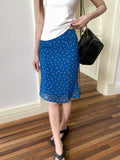 Vintage Gentle Wind Red Broken Flower Dress Women 2026 Summer New High-Rise Thin And Long Skirt