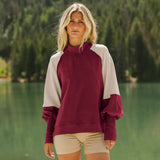 Hot Sales Women's Clothing Color Design Lantern Sleeve Half-High Collar Long Sleeves Casual Commuter Woman