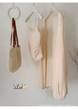Purple Summer New Lazy Wind Thin Loose Long-Term Sunscreen Ice Knitted Coat Women's Outer Hoodie Shirt