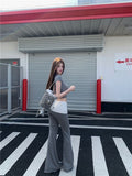 Buntie Hollow Hottie Short-Sleeved T-Shirt Girl Summer Design Set Bump Color Micro-Horns Casual Pants Two Sets