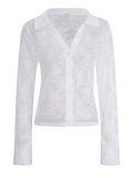 Dili 2025 Autumn And Winter Y2K Sexy Pocket Open Shirt Lace Jersey Women's Clothing