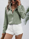 Spring And Summer Women's New Commuting Fashion Fashion Striped Loose Shirt Women Long Sleeves
