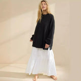 Hot Selling New Tunic Coat Women's Loose Casual Fashion Brand Round Collar Top Commuting Women's High Sense