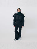 Winter Thicker New Warm Fashion Temperament Can Be Split Hooded Ski Suit Jumpsuit