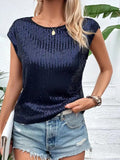 New Loose Casual Fashion Party Round-Neck Sleeveless Top Women's T-Shirt