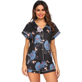 Summer Pajamas Set Short Sleeve Shorts Two-Piece Set Of Cardigans With Ms. Modele Homewear
