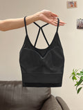 Sweet Hottie Sexy Vest Sling Female Summer 2026 New Outer Wear With Beautiful Back Bra Pad One Short Top