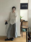 Thin Hollow Shirt Hole Summer Loose Lazy Wind Casual Collar Knitted Shirt Outside The Top Woman