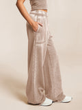 Hot Temperament Commuting Women's Retro Casual Broad Leg Trousers Mop Loose High-Waisted Trousers Wash Trousers