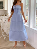 Dili Leisure Vacation Wind Suspension High Dress Dress Women's Dress 2025 Spring/Summer