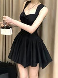 Red Bow V-Neck Vest Dress Women Summer Senior Feeling Rich Rich Gold Skirt Waist A Short Skirt