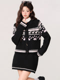 Small Fragrant Windfeir Island Sweater Long Sleeve Opener Thick Bottom Shirt With Autumn And Winter New Loose Coat Top Woman