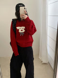 Super Good Korean Puppy Knitted Sweater Woman 2025 New Autumn And Winter South Korea Dongdaemun Burst Top